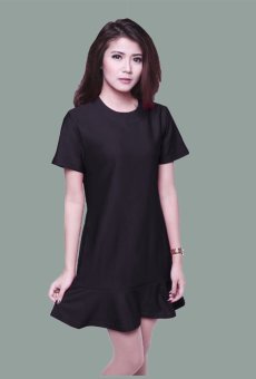 Valeza - Mini Dress – Mermaid Style Mini Dresses - Black