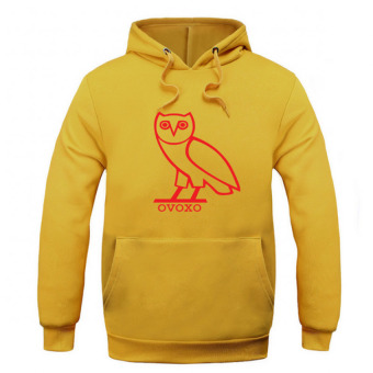 QQ Men's leisure owl Hoodie Yellow - intl