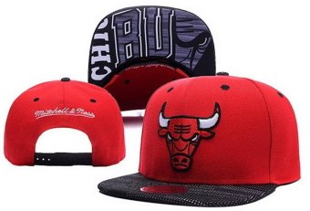 NBA Caps Hats Men's Chicago Bulls Snapback Fashion Basketball Women's Sports Sunscreen Cap Bboy Newest All Code Cool Red - intl