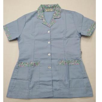 Baju Baby Sitter + Celana Kulot Size S - Biru