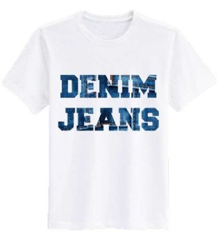 Sz Graphics T Shirt Wanita/Kaos Wanita DENIM JEANS/T Shirt Fashion/Kaos Wanita - Putih