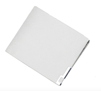EZY Thin Classic Leather Wallet Men - Light Grey
