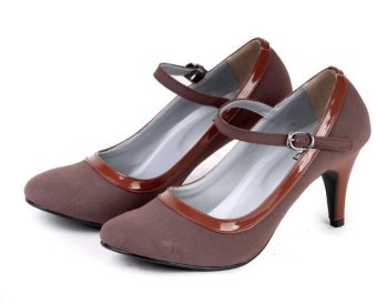 Garucci Sepatu Formal/Pantofel Wanita - Sintetis Gbu 4106 Cokelat