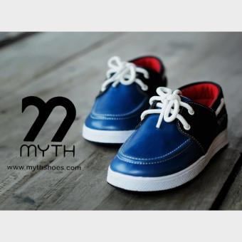 Sepatu anak/ Sepatu sekolah/ Sepatu branded/ Sepatu terbaru/ murah/ Sepatu premium/ Sepatu keren/ gaul/ Lucu/ sepatu kulit/ casual/ sepatu tali/ MYTH SHOES Moccasins Blue