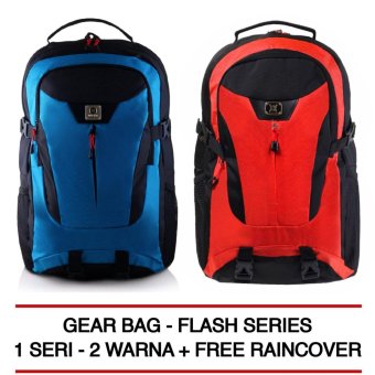 Gear Bag - The Flash Edition Backpack Series + Raincover ( 1 SERI - 2 WARNA)