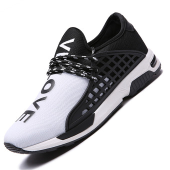 Seanut Men's Sports Casual Shoes (Black/White)