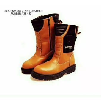 Sepatu Safety Boot Pria Grosir Handmade (Sepatu Safety Boot Original Bsm Soga) Merek NEFF 307