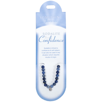 SF1 Sodalite Bead Bracelet - Aksesoris Gelang Batu berwarna Biru Orange berhubungan dengan percaya diri dan harga diri