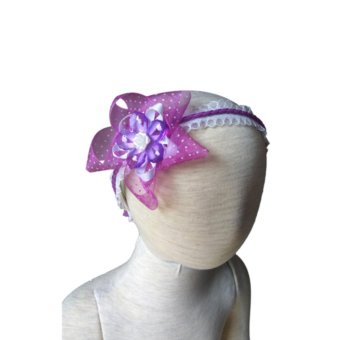 Toylogy Grow Hiasan Rambut Bando Bentuk Bunga ( Purple Flowers Headbands ) Ungu-Putih