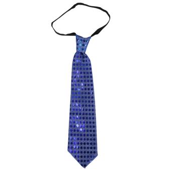 JNTworld LED Ties Illuminated Necktie Blinking Flash Ties Performance Ties Party Accessories(Blue) - intl