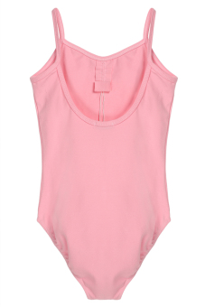 Cyber Arshiner Girl's Slim Solid Classic Camisole Leotard(Pink)