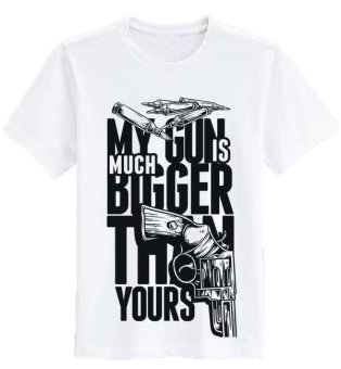 Sz Graphics My Gun T Shirt Pria T Shirt Fashion Pria Kaos Pria T Shirt Kaos Distro Pria - Putih