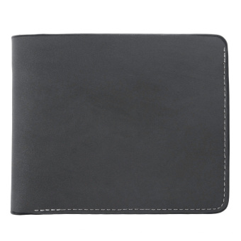 Mens wallets with gift box handbag business card holders vintage walet genuine leather clutch bag black grey