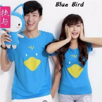 Supplier Couple Keren - Kaos Couple Murah - Kaos Couple Blue Bird