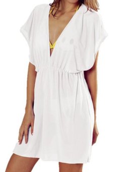 Fantasy Women's beach dress - White