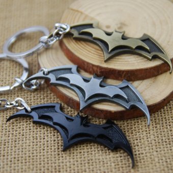 3pcs Batman Movie Keychain Super Hero Superhero Key Chain & Key Ring Holder Keyring Porte clef Gift Men Women Souvenirs - intl