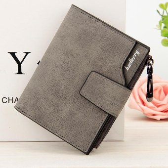 Victory Fashion Woman New Wallet Han version Multi card Medium length Multi-function Trifold Coin purse(Grey) - intl