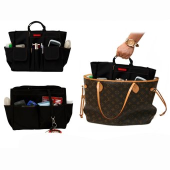 D'renbellony Handbag Organizer Active Large (Black) / Tas Organizer / Bag Organizer/ Bag in Bag / HBO Active
