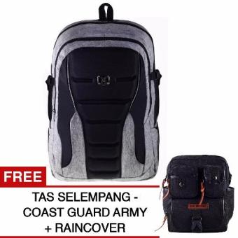 Gear Bag X-men Edition With laptop Slot - Light Grey + GRATIS Slingbag Coast Guard Army - 029