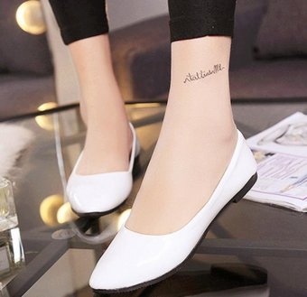 BIGCAT 2017 women and girls new wild flat shoes -white - Int'L - intl