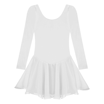 Cyber Arshiner Hot Child Kids Girl Cute Sweet Dancing Ballet Dress ( White )