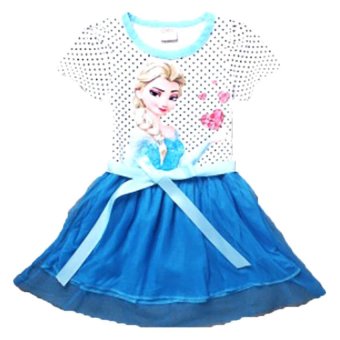 Chloe's Clozette Dress Frozen - DR 19 - Biru