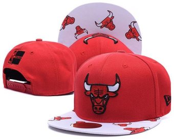Snapback Men's Sports NBA Hats Basketball Fashion Chicago Bulls Caps Women's Beat-Boy Bone Girls Sports Cotton Bboy Red - intl