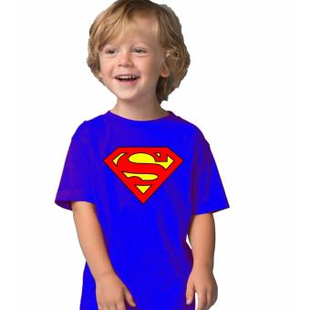 Adamsbell Kaos Anak Superhero Combed Premium - Superman