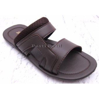 Bata Sandal Pria Keren Coklat Tua 871-4759