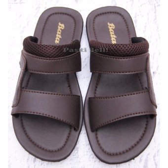 Bata Sandal Pria Keren Coklat Tua 871-4759