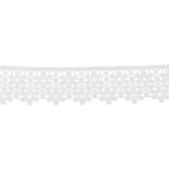 8cm 3yd Embroidered Flower Lace Trimming Edging Trim Sewing Craft (White) - intl