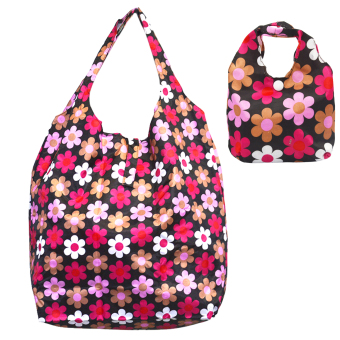 Vococal Floral Pattern Waterproof Foldable Reusable Bag (Multicolor)