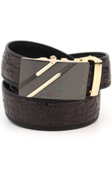 Men Automatic Buckle Brand Designer Leather Belts for Business MenHigh Quality and - intl