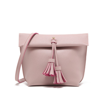 Ladies single shoulder bag Ladies leisure bag Fashion bags Lady Wallets Ladies leather bag pink - intl