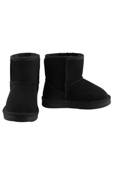 Azone Arshiner Fashion Cute Children Kid Girl Fleece Bootie Casual Anti-Skid Soft Warm Short Snow Boot 3-5Y(Black)