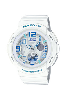 Casio Baby-G Women's White Resin Strap Watch BGA-190-7B