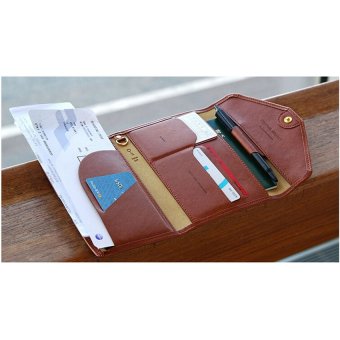 New PU Leather Card Holders Travel Passport Cover Casual SolidUnisex Credit Card Holder Hasp Credit Card Wallet LL1457 - intl