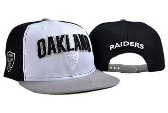 Football Caps Men's Fashion Snapback Oakland Raiders NFL Sports Hats Women's Girls Outdoor Casual Summer All Code Unisex White - intl