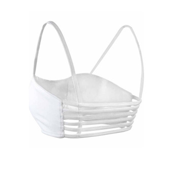 Bos Online Bra Tali Bralette Caged Back Cut Out Strappy Padded Bra Bralet Vest Crop Top White Size One