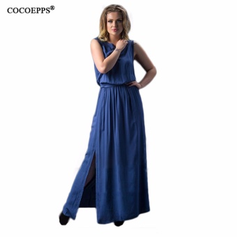 COCOEPPS fashionable summer Dress big sizes new 2017 women summer Plus Size long dress maxi party dress vintage vestidos L-6XL - intl