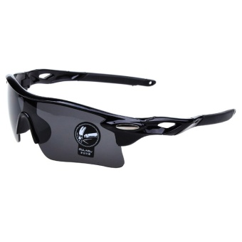 Moreno Outdoor Sport Sunglasses for Man and Woman Kacamata Sepeda Kacamata Olahraga - Hitam Full