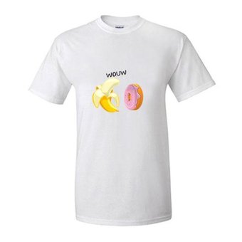 Neo Kaos Lucu Pisang & Donut - Putih
