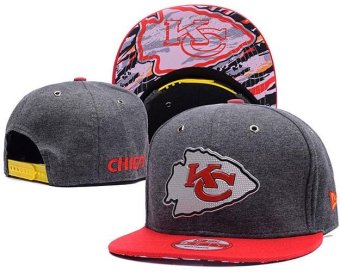 NFL Hats Men's Women's Kansas City Chief Fashion Sports Football Snapback Caps Embroidery New Style Fashionable 2017 Sports Outdoor Grey - intl