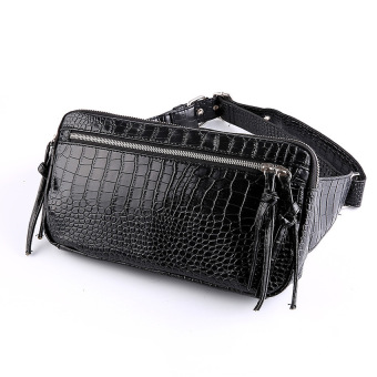TP Korean Chest Package Fashion Men Small Bag Leisure Chest Packageone Shoulder Bag Croco Chest Package Old School Waist Bagsmallbackpack - intl