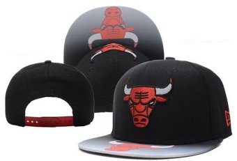 Caps Sports NBA Fashion Basketball Men's Women's Chicago Bulls Hats Snapback Fashionable Exquisite Hip Hop Nice Adjustable Boys Black - intl