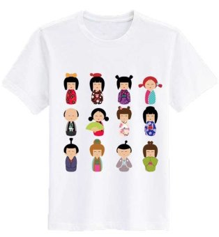 Sz Graphics T Shirt Wanita/Kaos Wanita KIMONO/T Shirt Fashion/Kaos Wanita - Putih