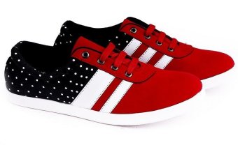 Garucci GUS 7196 Sepatu Casual Sneaker/ Kets Wanita - Synthetic - Gaya (Merah Kombinasi)