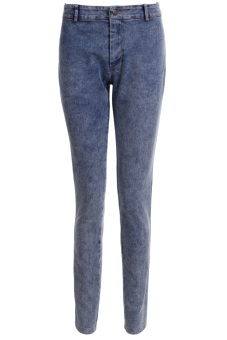 GE Women High Waist Jeans Skinny Pants Denim Trousers S-XL (Blue)