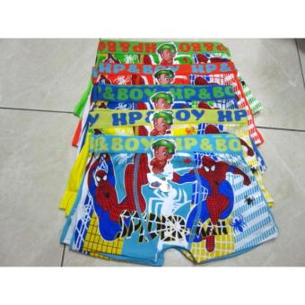 8054 - 6pcs Celana Dalam Boxer Anak / CD Anak Spiderman