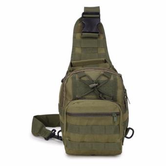 Naoki Man Army Tactical Chest Pack Military Molle Shoulder Bags Single Shoulder Backpack Outdoor Sports Motorcycle Ride Bicycle Bag （Green） - intl